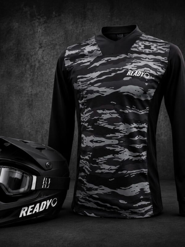 jersey mtb dh enduro Jersey Ready Manga Larga Camo