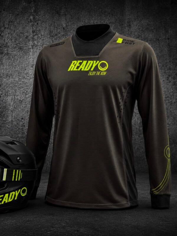 jersey mtb Jersey Ready Manga Larga Green
