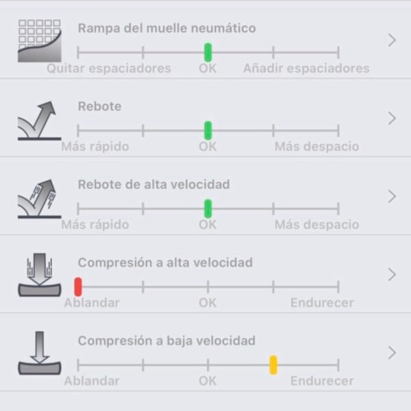 Telemetría Suspensión shockwiz